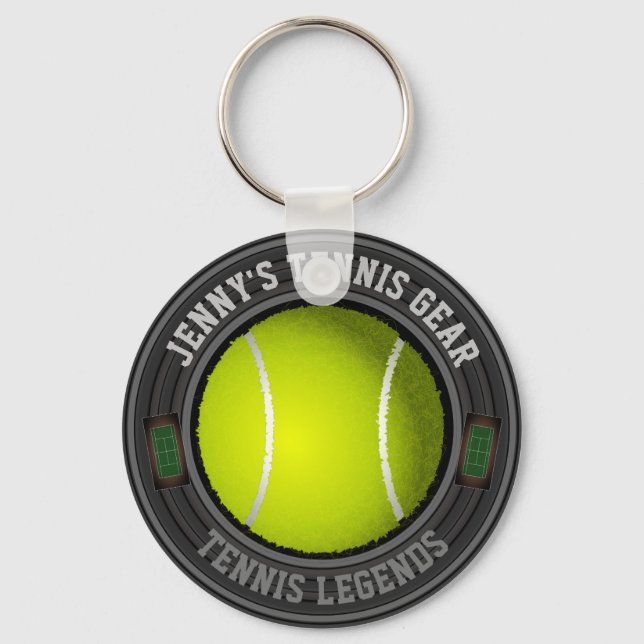 Personalized Tennis Keychain (Front)