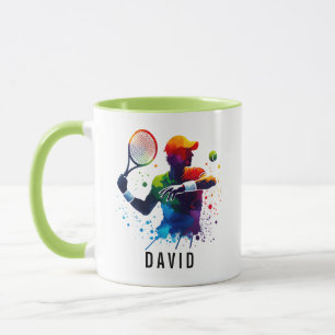 Personalized Tennis Love   Happy Tennis Day Mug