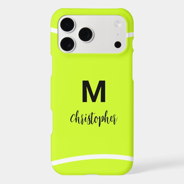 Personalized Tennis Monogram Initial Name (Back)