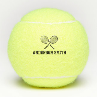 Personalized Tennis Monogram Name Balls