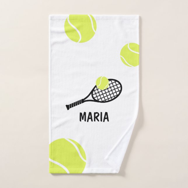 Personalized Tennis Name Hand Towel (Hand Towel)