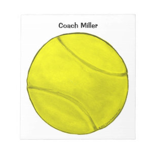 Personalized Tennis Notepad