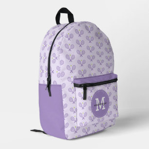 Personalized Tennis Pattern Tennis Player Printed Backpack