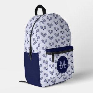 Personalized Tennis Pattern Tennis Player Printed Backpack