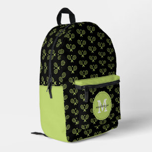 Personalized Tennis Pattern Tennis Player Printed Backpack