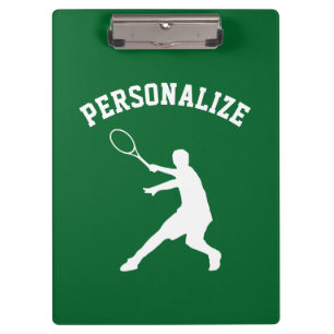 Personalized tennis player coach accessory custom clipboard