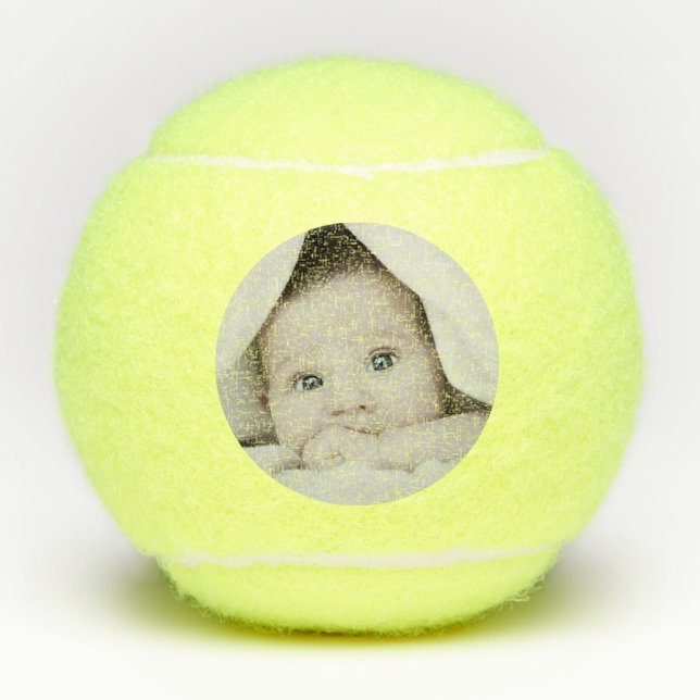 Personalized Tennis Player Custom Photo  Balls (Front)