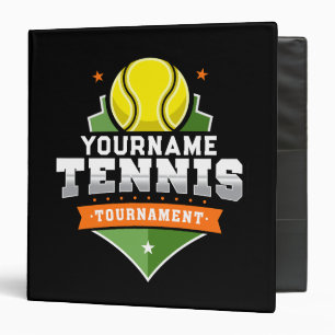 Personalized Tennis Player NAME Varsity Tournament Binder