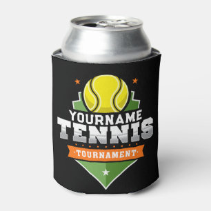 Personalized Tennis Player NAME Varsity Tournament Can Cooler