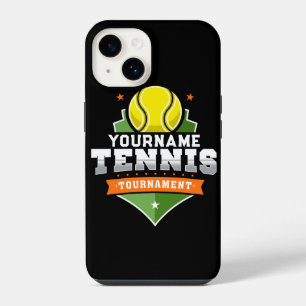 Personalized Tennis Player NAME Varsity Tournament iPhone 14 Case
