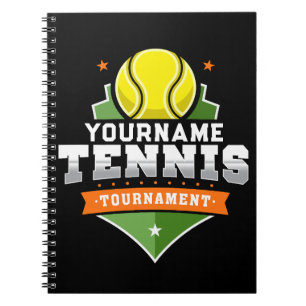 Personalized Tennis Player NAME Varsity Tournament Notebook