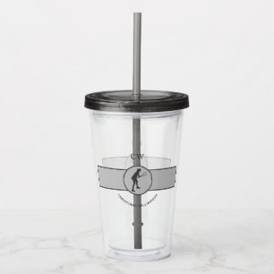 Personalized Tennis Player Tennis Girl Custom Gift Acrylic Tumbler