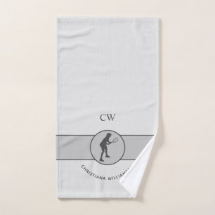 Personalized Tennis Player Tennis Girl Custom Gift Hand Towel