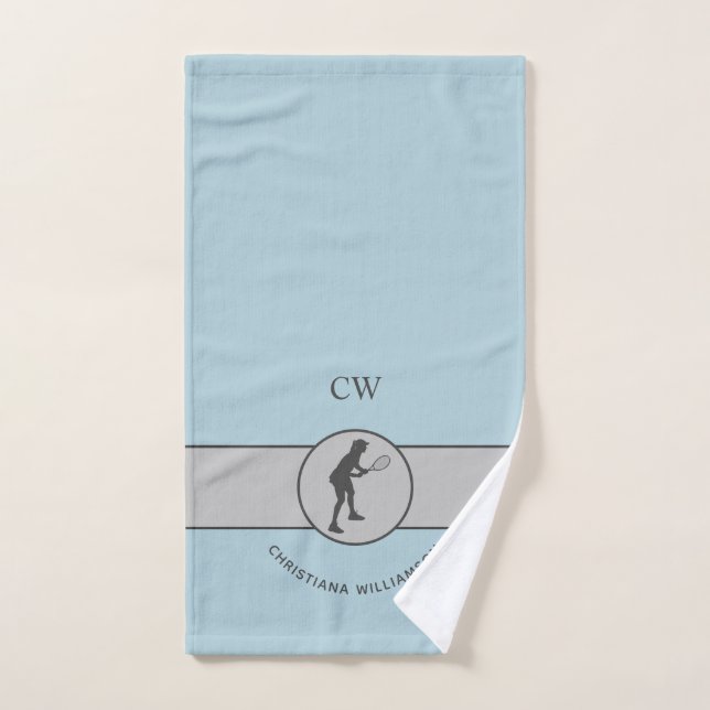 Personalized Tennis Player Tennis Girl Custom Gift Hand Towel (Hand Towel)