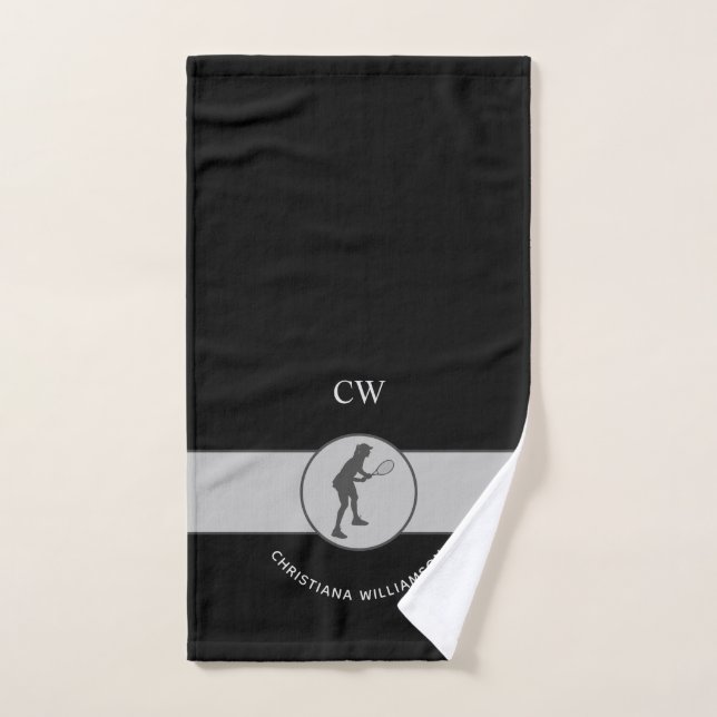 Personalized Tennis Player Tennis Girl Custom Gift Hand Towel (Hand Towel)