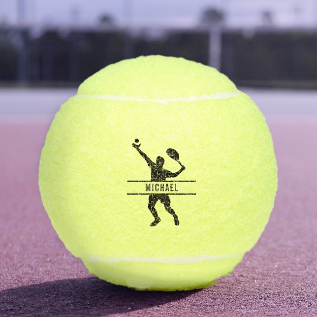 Personalized Tennis Player Themed Custom Name Balls (Creator Uploaded)