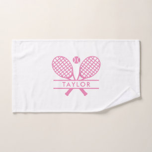 Personalized Tennis Rackets Motif Sport Any Colour Hand Towel