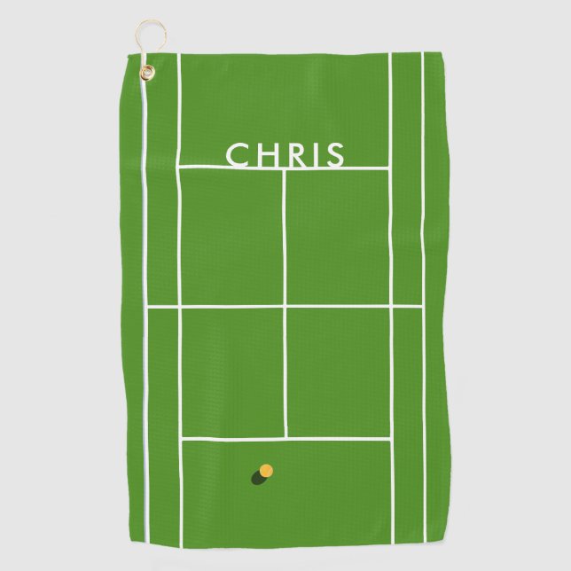 Personalized Tennis Sports Towel (Front)