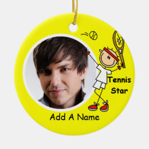 Personalized Tennis Star Keepsake Ornament