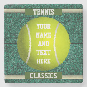 Personalized Tennis Stone Coaster