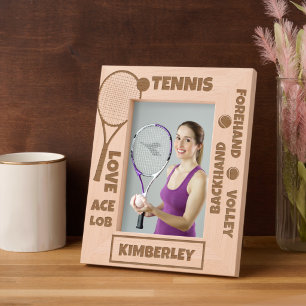 Personalized Tennis Terms Racket Ball Etched Frames