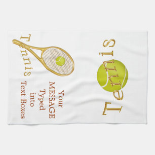 Personalized Tennis Towel, Tennis Gift Ideas Kitchen Towel
