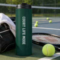 Personalized Tennis Travel Mug – Court Life Mode  