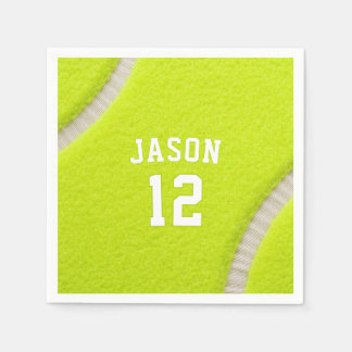 Personalized Tennis with Name & Age Napkin