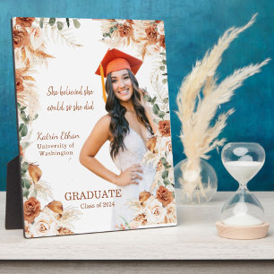 Personalized Terracotta Graduation Plaque Sign