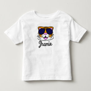 Personalized Terrific Tiger Toddler T-shirt