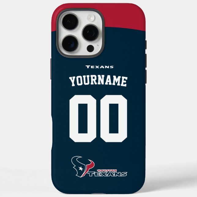 Personalized Texans Jersey American Football Case-Mate iPhone Case (Back)
