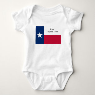 Personalized Texas baby bodysuit
