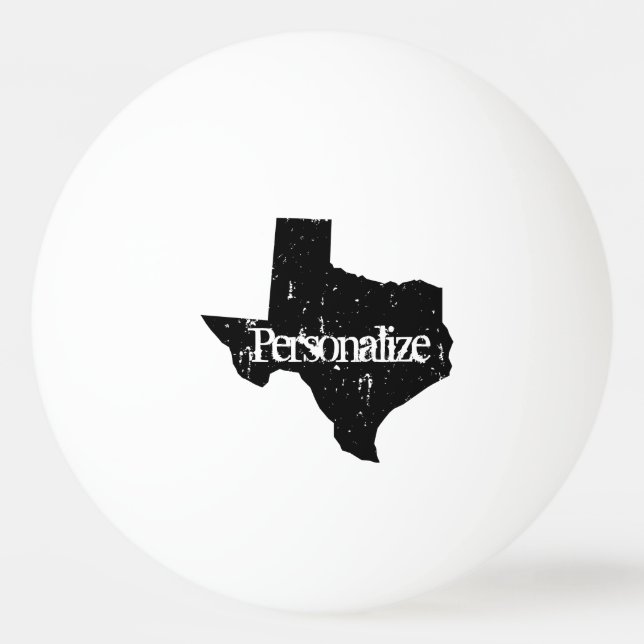 Personalized Texas ping pong ball for table tennis (Front)