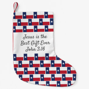 Personalized TEXAS TEXAN FLAG Small Christmas Stocking