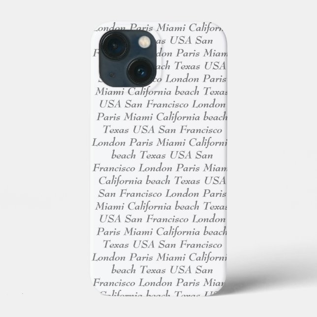 Personalized text add your own text black white Case-Mate iPhone case (Back)