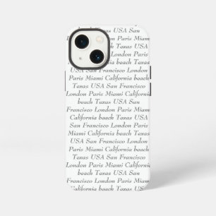Personalized text add your own text black white iPhone 13 mini case