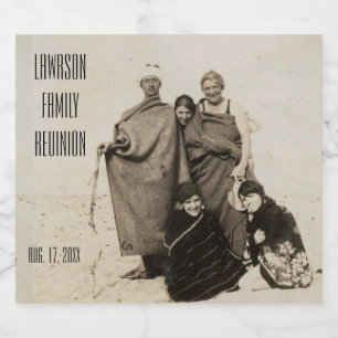 Personalized Text and Photo Beer Bottle Label