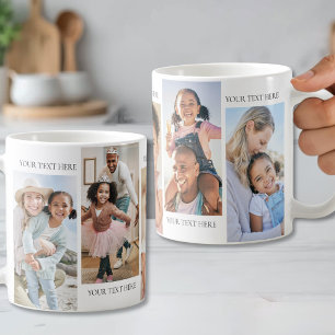 Personalized Text And Photo Collage Coffee Mug
