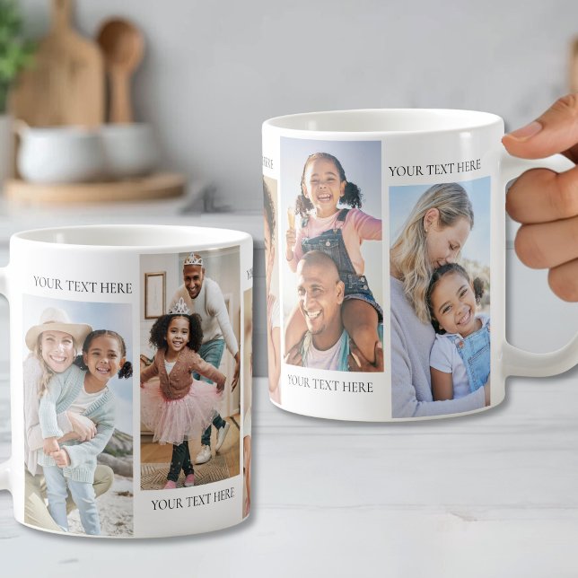Personalized Text And Photo Collage Coffee Mug (Personalized Text And Photo Collage Coffee Mug )
