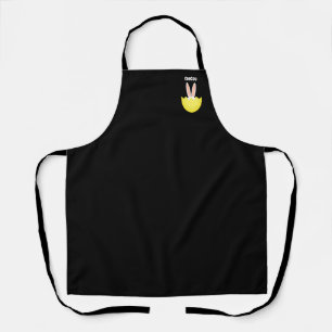 Personalized Text Bunny Ears Egg Apron