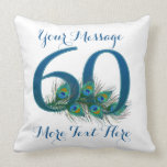 Personalized text classy 60th Birthday 60 Pillows<br><div class="desc">Personalized text custom 60th Birthday 60 Pillows</div>