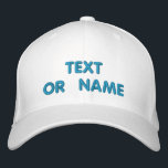 Personalized Text Colours Embroidered Baseball Cap<br><div class="desc">Easy Personalized MIGNED Design Hat - Add Your Text / Name / Logo / Photo / more - with Customization tool - Choose Your Colour / Size / Font - Make your unique promotional / personal gifts :) Good Luck - Be Happy :)</div>