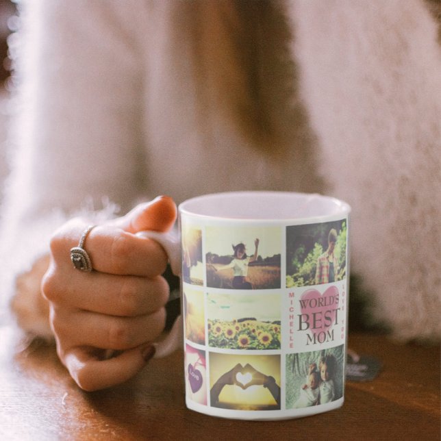 Personalized text custom photo collage coffee mug (Creator Uploaded)