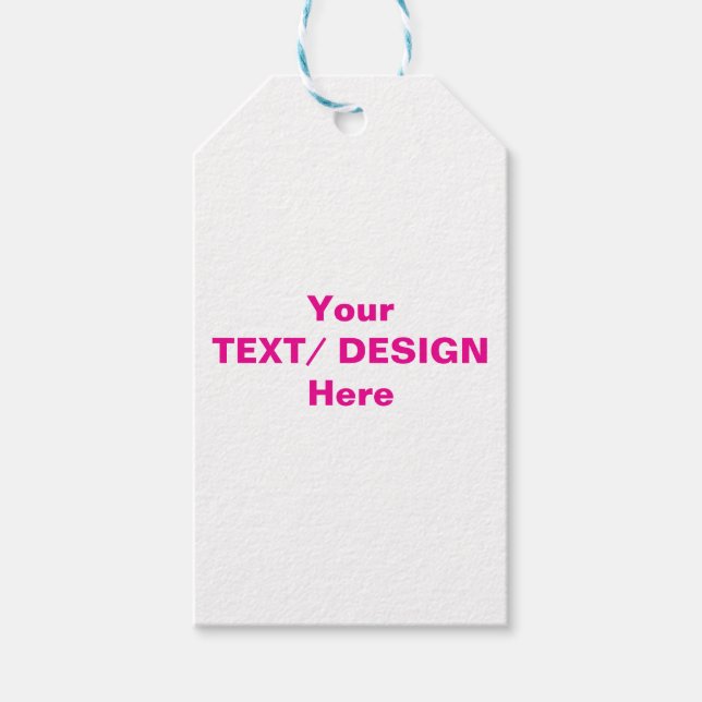 Personalized Text/ Design Gift Tags (Front)