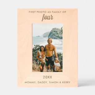 Personalized Text Engraved First Family Photo Etched Frames