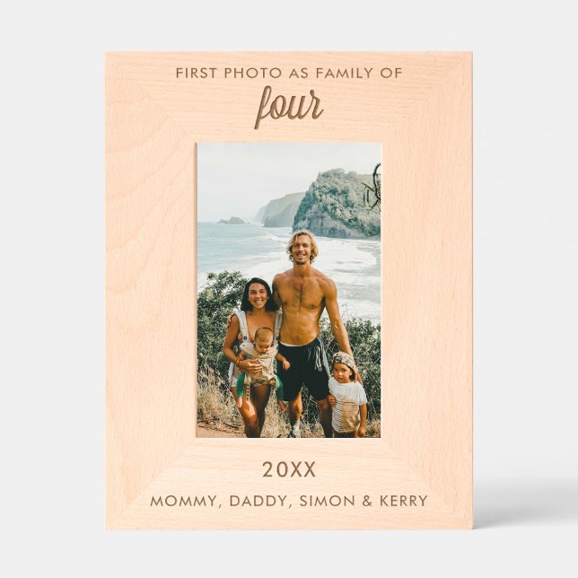 Personalized Text Engraved First Family Photo Etched Frames (Personalized Text Engraved First Family Photo)