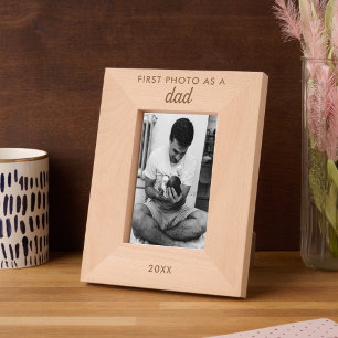 Personalized Text Engraved First New Dad Photo Etched Frames