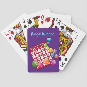 Personalized Text Fun Bingo Players Custom Playing Cards