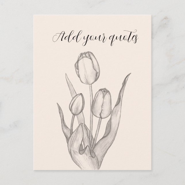 Personalized Text Journal, Name & Message Notebook Holiday Postcard (Front)