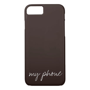 Personalized Text on Dark Chocolate Case-Mate iPhone Case